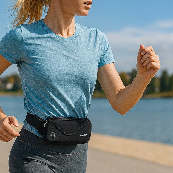 Running Belt Waist Pack, Water Resistant Runners Phone Holder Pouch Belt Bag - Picture 1 of 11